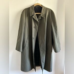 LONDON FOG Vintage Deep Olive Green Coat